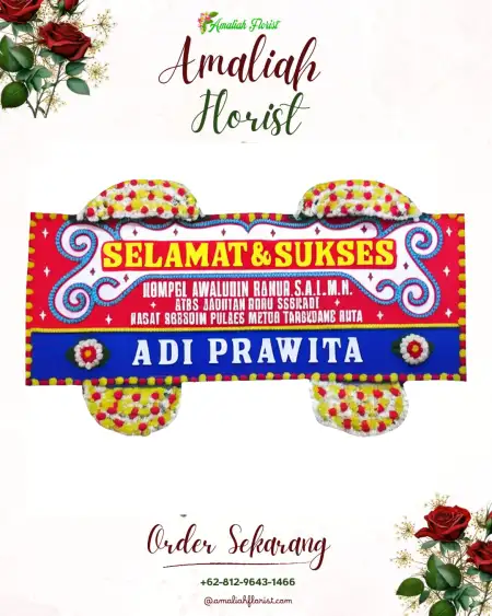 Papan Bunga Ucapan Selamat Karangpoh
